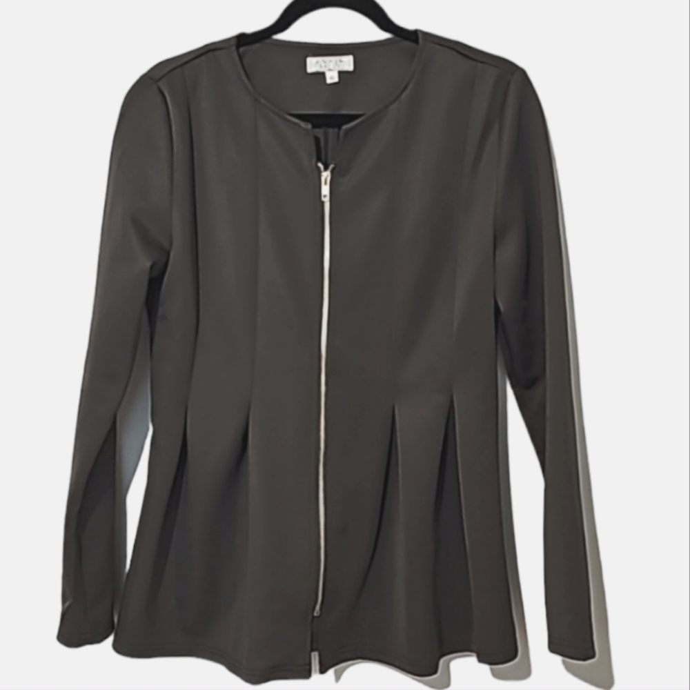 Darling Charcoal Grey Peplum Blazer/Jacket